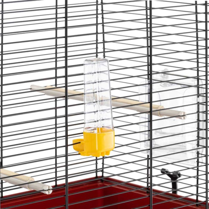 Ferplast CAGE REKORD 4 BLACK Клітка для канарок та маленьких екзотичних птахів, чорна, 60 x 32,5 xh 57,5 cm
