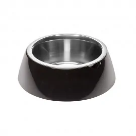 Ferplast JOLIE M BLACK BOWL Металева миска для собак та кішок в компле..