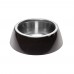 Ferplast JOLIE L BLACK BOWL Металева миска для собак та кішок в комплекті з пластиковою підставкою, ? 23.3 x 7,5 cm – 1.2 L