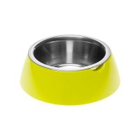 Ferplast  JOLIE M GREEN BOWL  Металлическая миска для собак и кошек в комплекте с пластиковой подставкой, ? 20 x 6.7 cm - 0,85 L