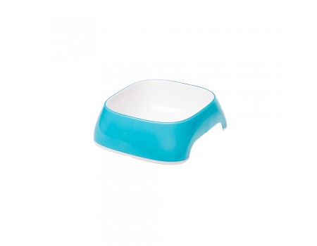 Ferplast  GLAM XS LIGHT BLUE BOWL   Пластиковая миска для собак и кошек. голубая, 13 x 12 x h 3,5 cm - 0,2 L