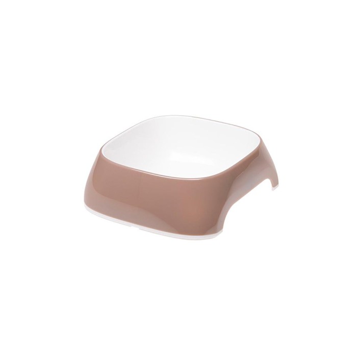 Ferplast GLAM XS DOVE GREY BOWL Пластикова миска для собак та кішок. кавова, 13 x 12 xh 3,5 cm - 0,2 L