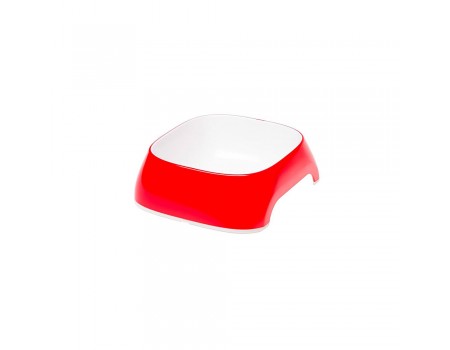 Ferplast GLAM XS RED BOWL Пластикова миска для собак та кішок. червоний, 13 x 12 xh 3,5 cm - 0,2 L