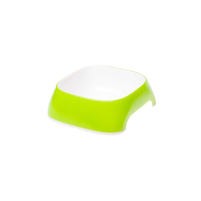 Ferplast GLAM XS ACID GREEN BOWL Пластикова миска для собак та кішок. світло-зелена, 13 x 12 xh 3,5 cm - 0,2 L