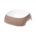 Ferplast  GLAM MEDIUM DOVE GREY BOWL   Пластиковая миска для собак и кошек. кофейная, 20 x 18,5 x h 6 cm - 0,75 L