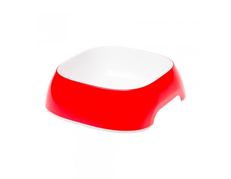 Ferplast GLAM LARGE RED BOWL Пластикова миска для собак та кішок. червоний, 23.5 x 22,5 xh 7 cm - 1.2 L