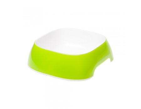 Ferplast GLAM LARGE ACID GREEN BOWL Пластикова миска для собак та кішок. світло-зелена, 23.5 x 22,5 x h 7 cm - 1.2 L