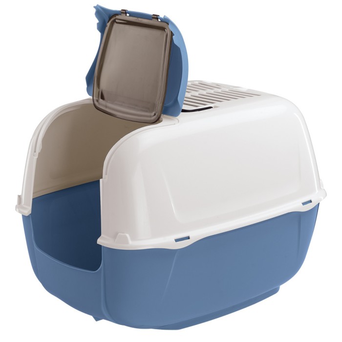 Ferplast TOILET HOME PRIMA CABRIO Закритий туалет для кішок з люком, що відкривається 52,5 x 39,5 xh 38 cm