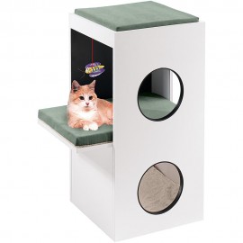 Ferplast CAT TREE BLANCO Меблі для кішок з кігтеточкою, іграшкою та мі..