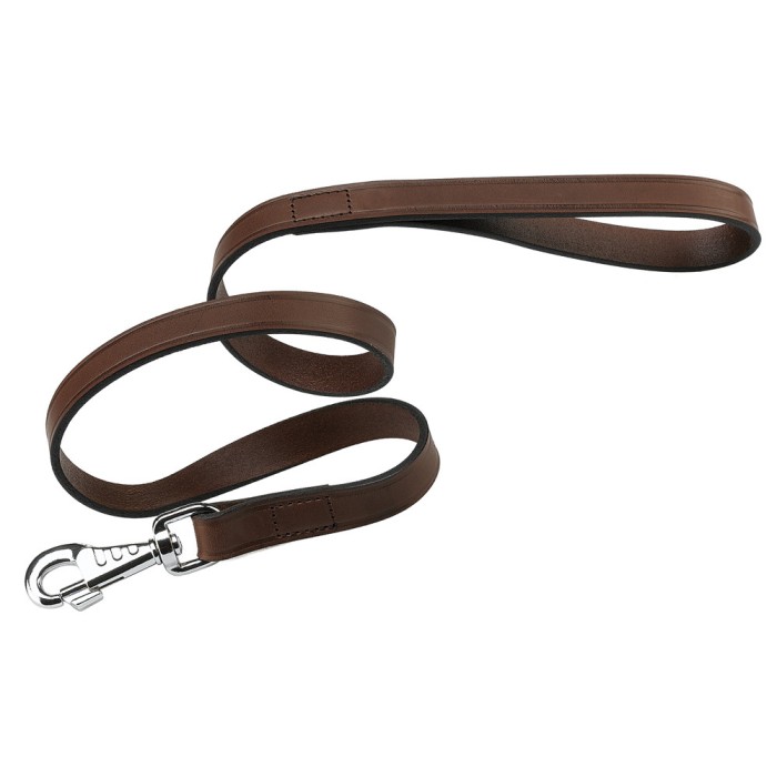 Ferplast VIP G12/120 LEAD BROWN Повідець для собак із бичачої шкіри 12 mm x L 120 cm