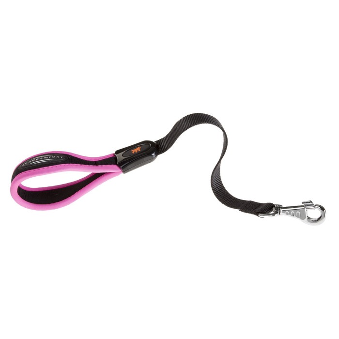 Ferplast  ERGOFLUO GM25/55 LEAD PINK Эргономичный поводок для собак. Ручка на мягкой подкладке, 25 х L 55 см