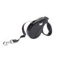 Ferplast AMIGO L TAPE BLACK LEAD Повідець-рулетка для собак зі стрічкою, 16 х 3,8 х 15 см