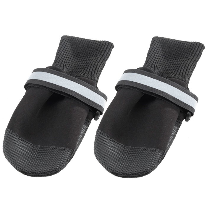 Ferplast PROTECTIVE SHOES L  BLACK  Защитная обувь для собак, 8 x 9 х 10 см, 2 шт