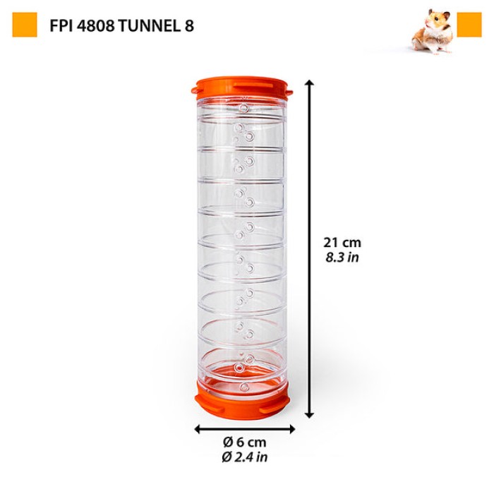 Ferplast  FPI 4808 TUBE LINE "TUNNEL 8"   Туннель для хомяков  ? 6 x 21 cm