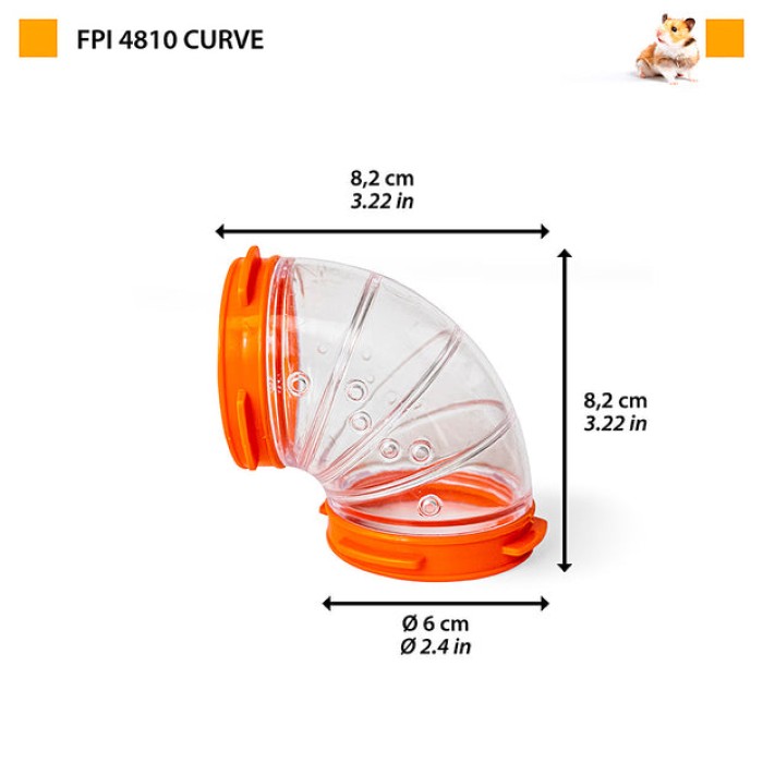 Ferplast FPI 4810 TUBE LINE "CURVE" Тунель для хом'яків? 6 cm