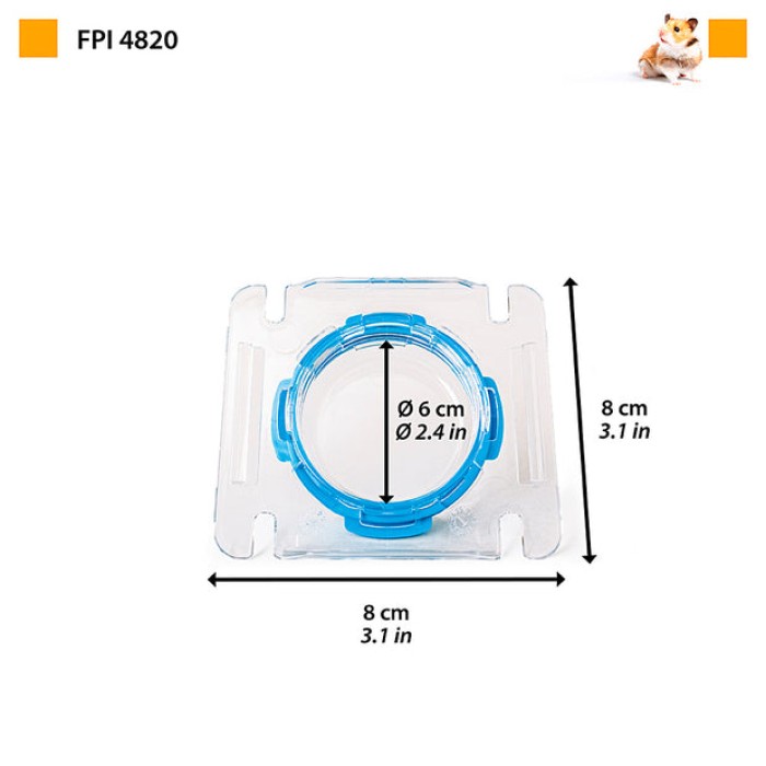 Ferplast FPI 4820 WIRE CONNECTION  Пластиковая крышка для клеток для хомяков  8 x h 3 cm - ? 6 cm