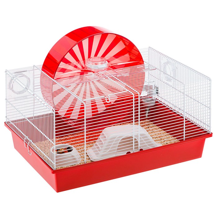 Ferplast CAGE CONEY ISLAND Клітка для хом'яків з великим колесом та зоною для ігор 50 x 35 xh 25 cm