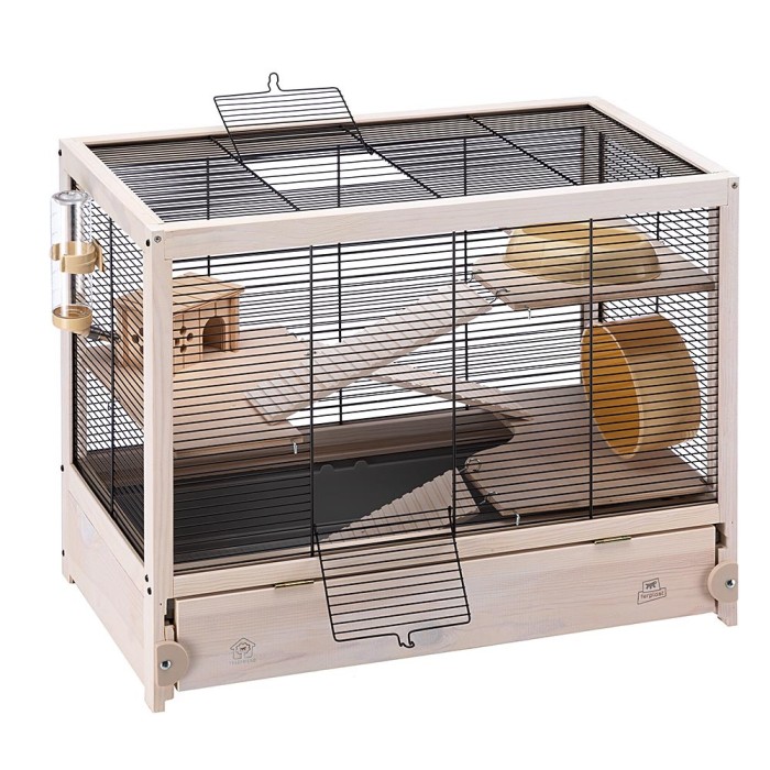 Ferplast CAGE HAMSTERVILLE BLACK Дерев'яна клітка для хом'яків та мишей 65 x 34 xh 49 cm