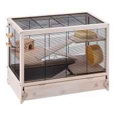Ferplast CAGE HAMSTERVILLE BLACK Дерев'яна клітка для хом'яків та мишей 65 x 34 xh 49 cm