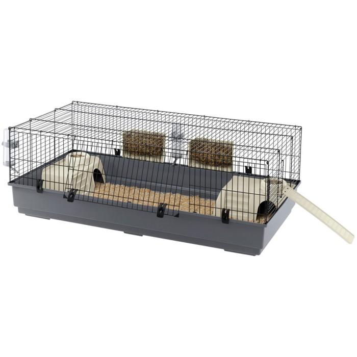 Ferplast CAGE RABBIT 140 BLACK Велика клітка для кроликів, з передніми дверима, що відкриваються 140 x 71 xh 51 cm