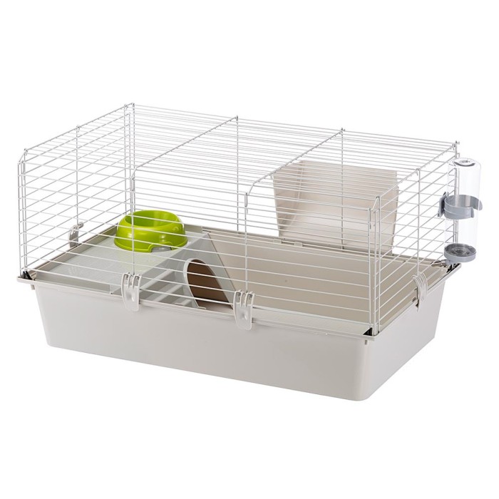 Ferplast CAGE CAVIE 80 GREY (x1) Клітка для морських свинок, з дверцятами, що відкриваються 77 x 48 xh 42 cm
