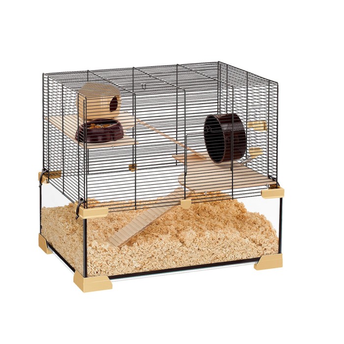 Ferplast CAGE KARAT 60 Скляна клітка для хом'яків та мишей 59,5 x 39 xh 52,5 cm