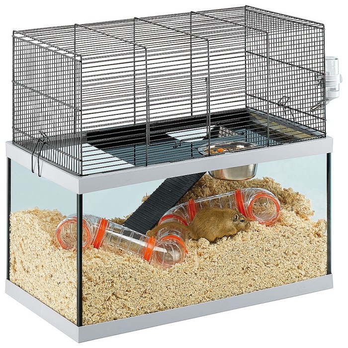 Ferplast  CAGE GABRY 60  Стеклянная клетка для песчанок  60 x 31,5 x h 52 cm