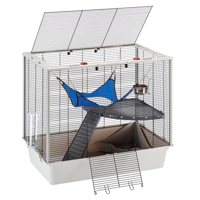 Ferplast CAGE FURAT BLACK Клітка для тхорів, з дахом, що відкривається 78 x 48 xh 70 cm