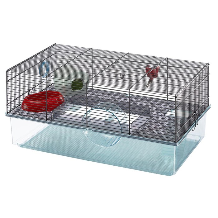 Ferplast CAGE FAVOLA BLACK Клітка для хом'яків із глибоким піддоном 60 x 36,5 xh 30 cm