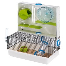 Ferplast CAGE OLIMPIA BLACK Клітка для хом'яків, з ігровими тунелями та ігровою зоною 46 x 29.5 xh 54 cm