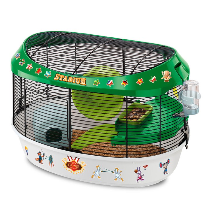Ferplast  CAGE STADIUM  Клетка для хомяков с цветными наклейками 49,5 x 34 x h 33 cm