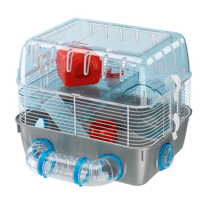 Ferplast CAGE COMBI 1 FUN Двоповерхова клітка для хом'яків з ігровою зоною 40,5 x 29,5 xh 32,5 cm