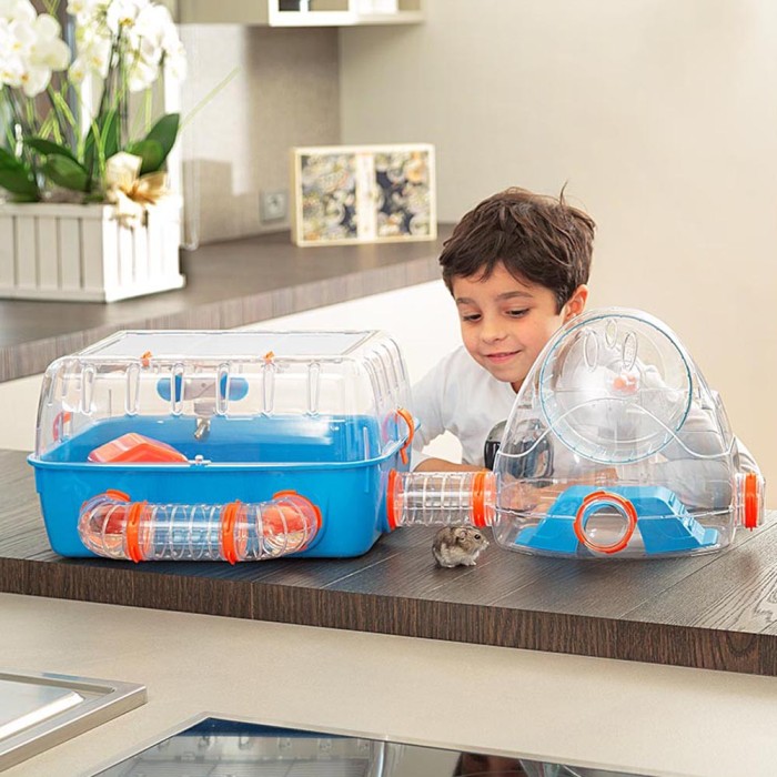 Ferplast CAGE COMBI 2 Клітка для хом'яків з міні-спортзалом 79,5 x 29,5 xh 26,3 cm