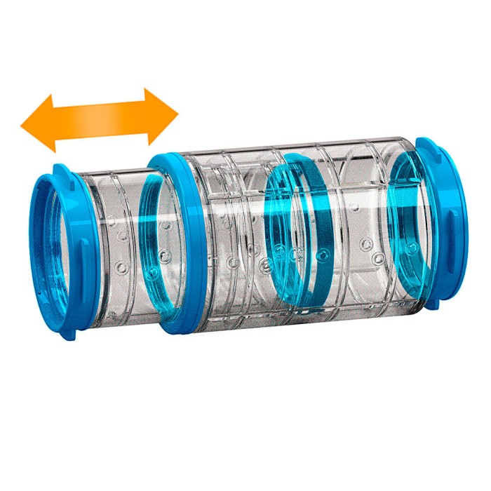 Ferplast  FPI 4816 TELESCOPIC TUBE CONN Телескопический туннель для клеток хомяков 12,5?20,2 x ? 6 cm
