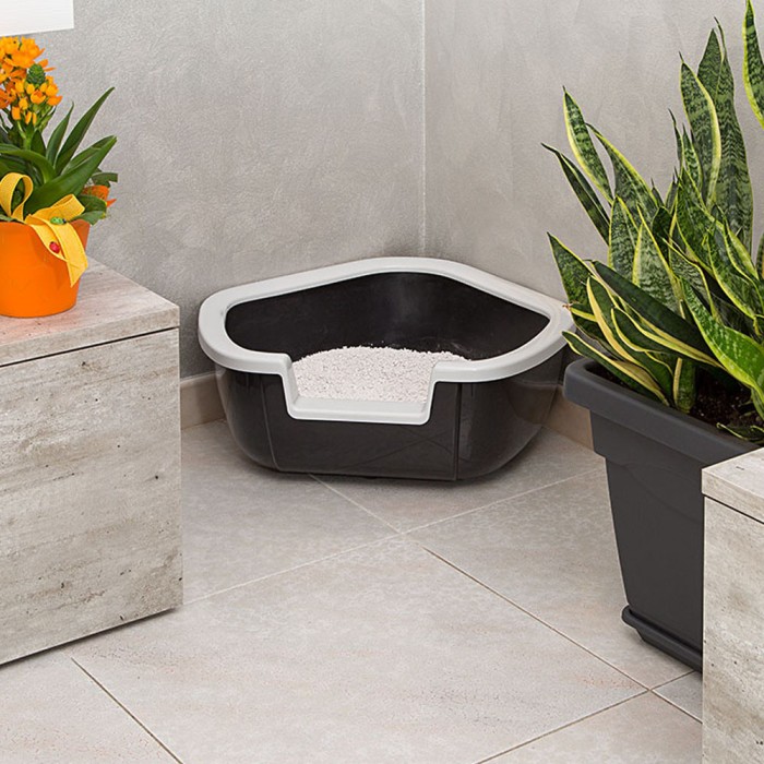 Ferplast LITTER TRAY DAMA Угловой туалет для кошек  57.5 х 51,5 х 22 см