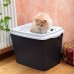 Закрытый туалет для кошек Ferplast TOILET HOME JUMPY, с верхним входом,предотвращает доступ других животных 38,8 x 57,5 x h 39 см  - фото 3