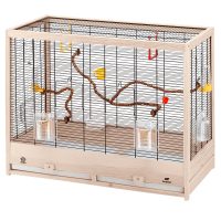 Ferplast CAGE GIULIETTA 6 BLACK Дерев'яна клітка для канарок та маленьких екзотичних птахів 81 x 41 xh 64 cm