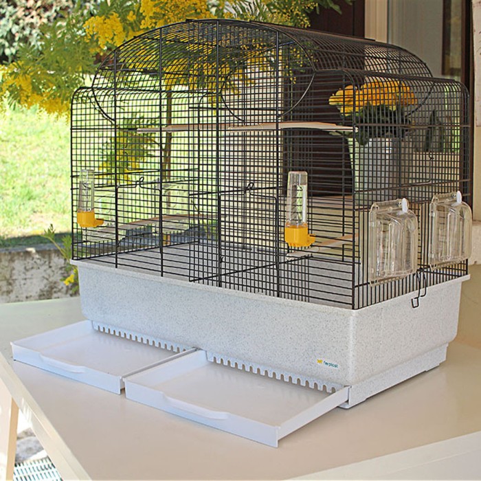 Ferplast CAGE CANTO BLACK Клітка для канарок та маленьких екзотичних птахів 71 x 38 xh 60,5 cm