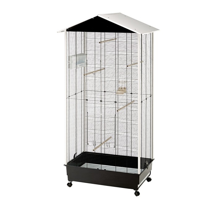 Ferplast AVIARY NOTA BLACK Вольєр для канарок та маленьких птахів 76,5 x 57 xh 161,5 cm