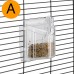 Ferplast CAGE REKORD 3 BLACK  Клетка для канареек и маленьких экзотических птиц 49 x 30 x h 48,5 cm  - фото 4