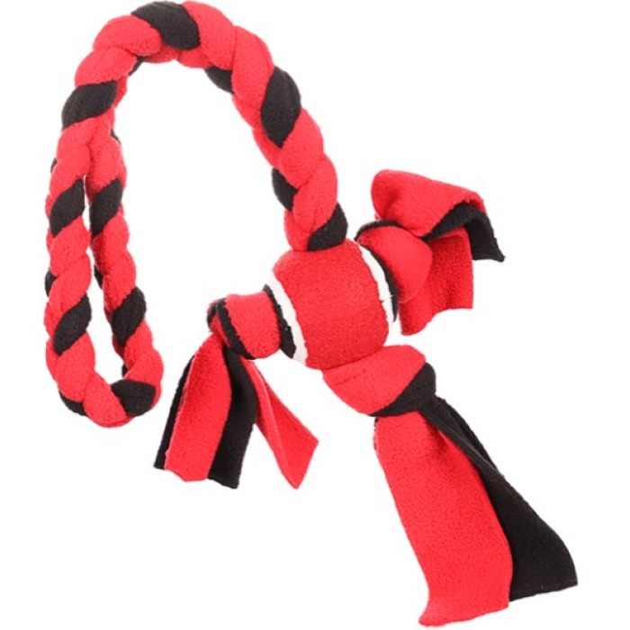 Flamingo Womas Fleece Rope With Ball ФЛАМИНГО ВОМАШ ВЕРЕВКА С МЯЧОМ игрушка для собак, 10,5х58 см