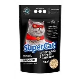 Super Cat Преміум - деревний наповнювач гранули 4мм, 3кг..