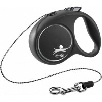 Повідець-рулетка Flexi BLACK DESIGN XS 3м/до 8кг, чорний