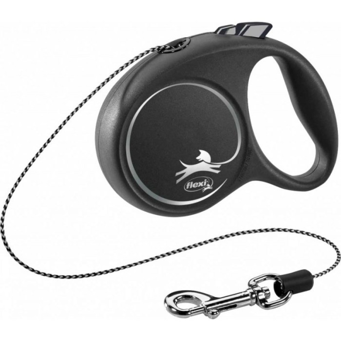 Повідець-рулетка Flexi BLACK DESIGN XS 3м/до 8кг, чорний