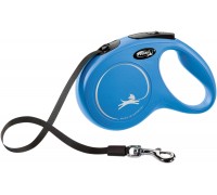 Поводок- Рулетка Flexi New Classic  L  Лента  5м синий..