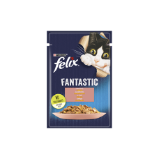FELIX Fantastic с лососем, кусочки в желе 85г