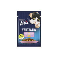 FELIX Fantastic с форелью и зелеными бобами кусочки в желе 85г