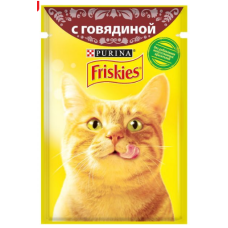 Friskies Корм для кішок з яловичиною у підливі 85 г
