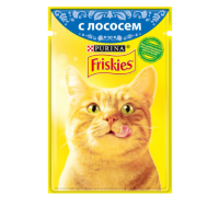 Friskies Корм для кішок з лососем у підливі 85г..