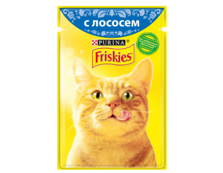 Friskies Корм для кошек с лососем в подливе 85г